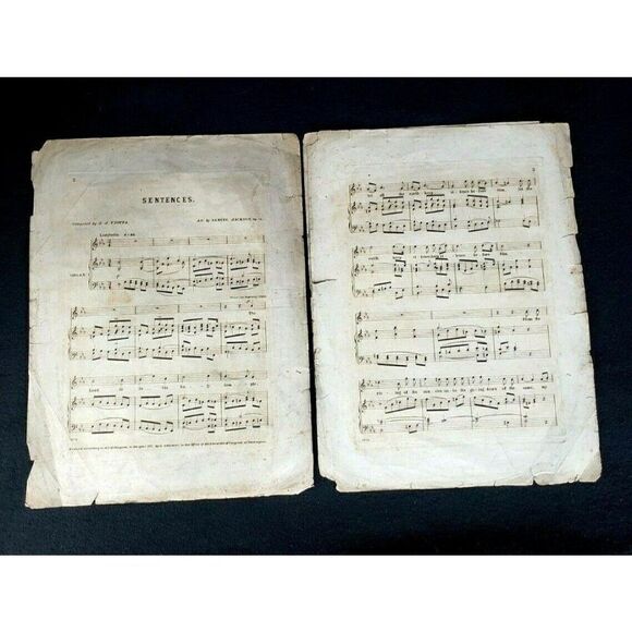 Vintage Lord In His Holy Temple Schirmer Sheet Music Samuel Jackson Religious - Picture 1 of 4